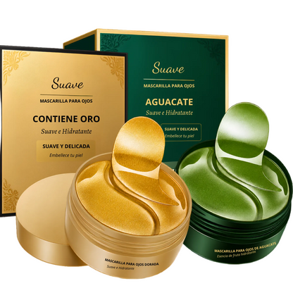 Parches de Hidrogel Antiojeras y Reafirmantes (Aguacate y Oro).
