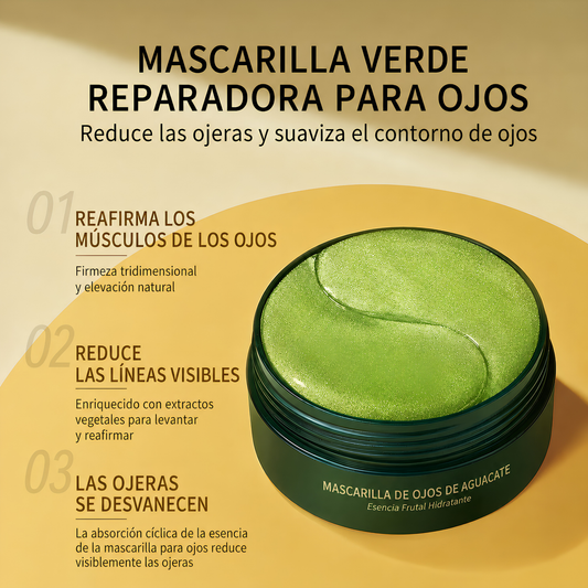 Parches de Hidrogel Antiojeras y Reafirmantes (Aguacate y Oro).