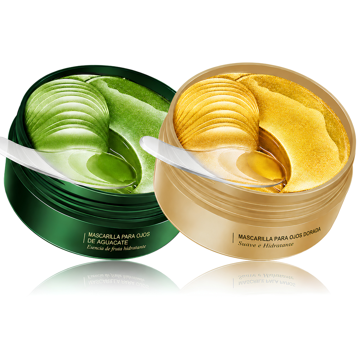 Parches de Hidrogel Antiojeras y Reafirmantes (Aguacate y Oro).